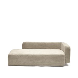 KAVE HOME Bowie hundekurv, stor, rektangulær - beige stof (70x96)