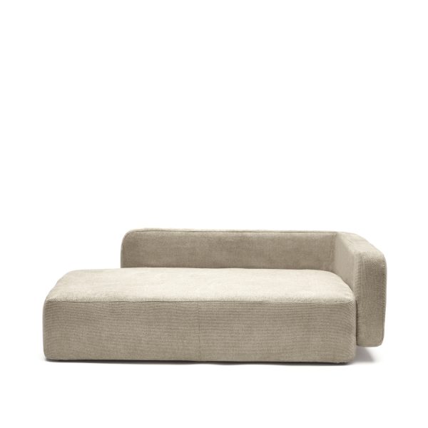 KAVE HOME Bowie hundekurv, stor, rektangulær - beige stof (70x96)